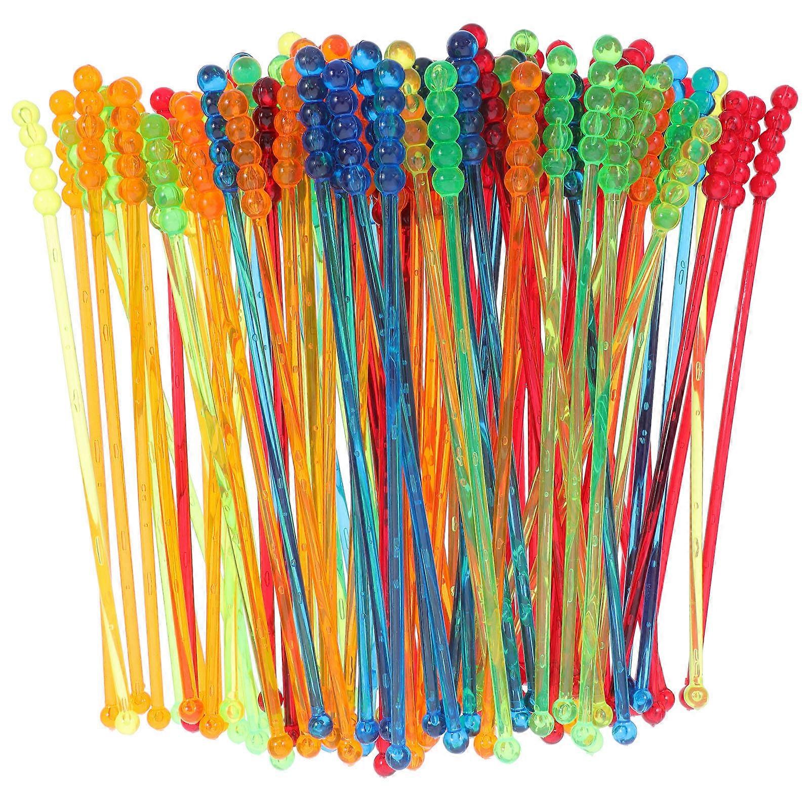 Mixing For Cafe 19.5cm Long Spoon Assorted Color 100Pcs