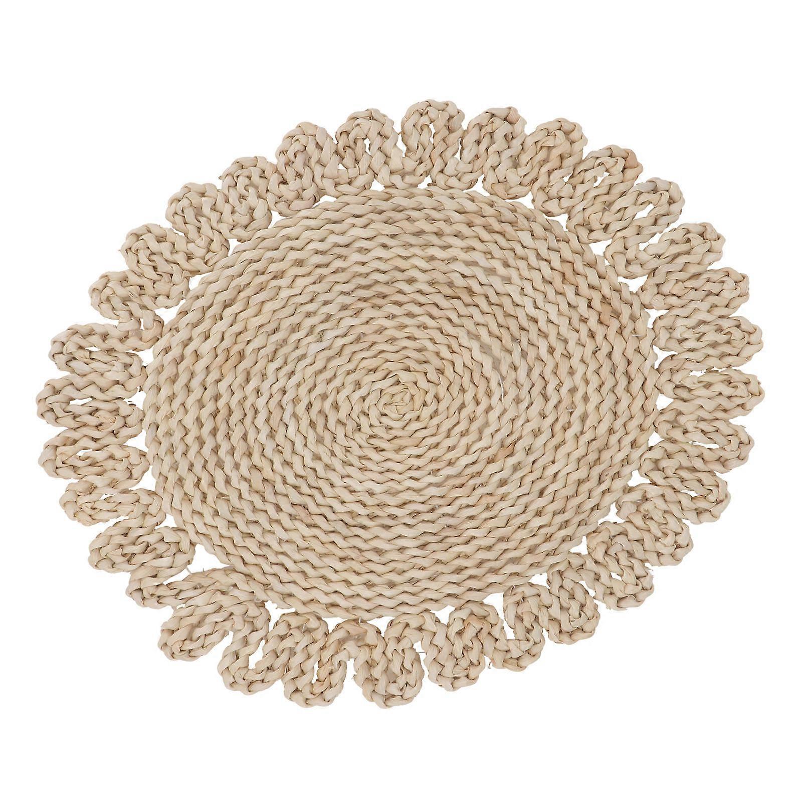 Khaki Table Mat with Insulation Pads for Protection Handmade Coaster 1Pc