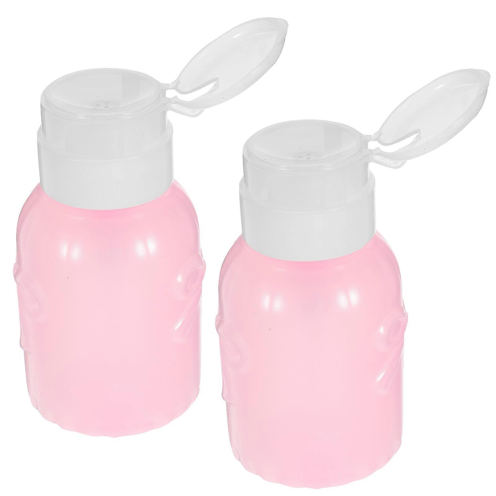Chic, Rond, Dissolvant Bouteilles, 250ml, Pompe Rose Distribution, Pour Un Usage Professionnel 2Pcs