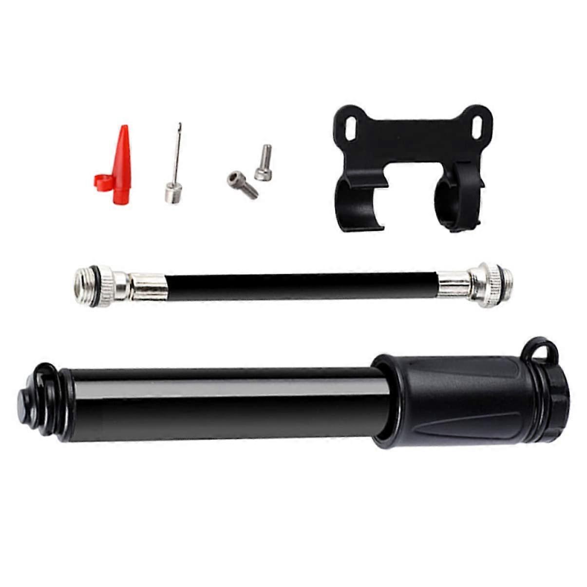 Mini Fahrradpumpe Hochdruckluftpumpe Tragbare Pumpe für Fahrräder Basketball Kompakt Leicht Mit Halterung Am Rahmen