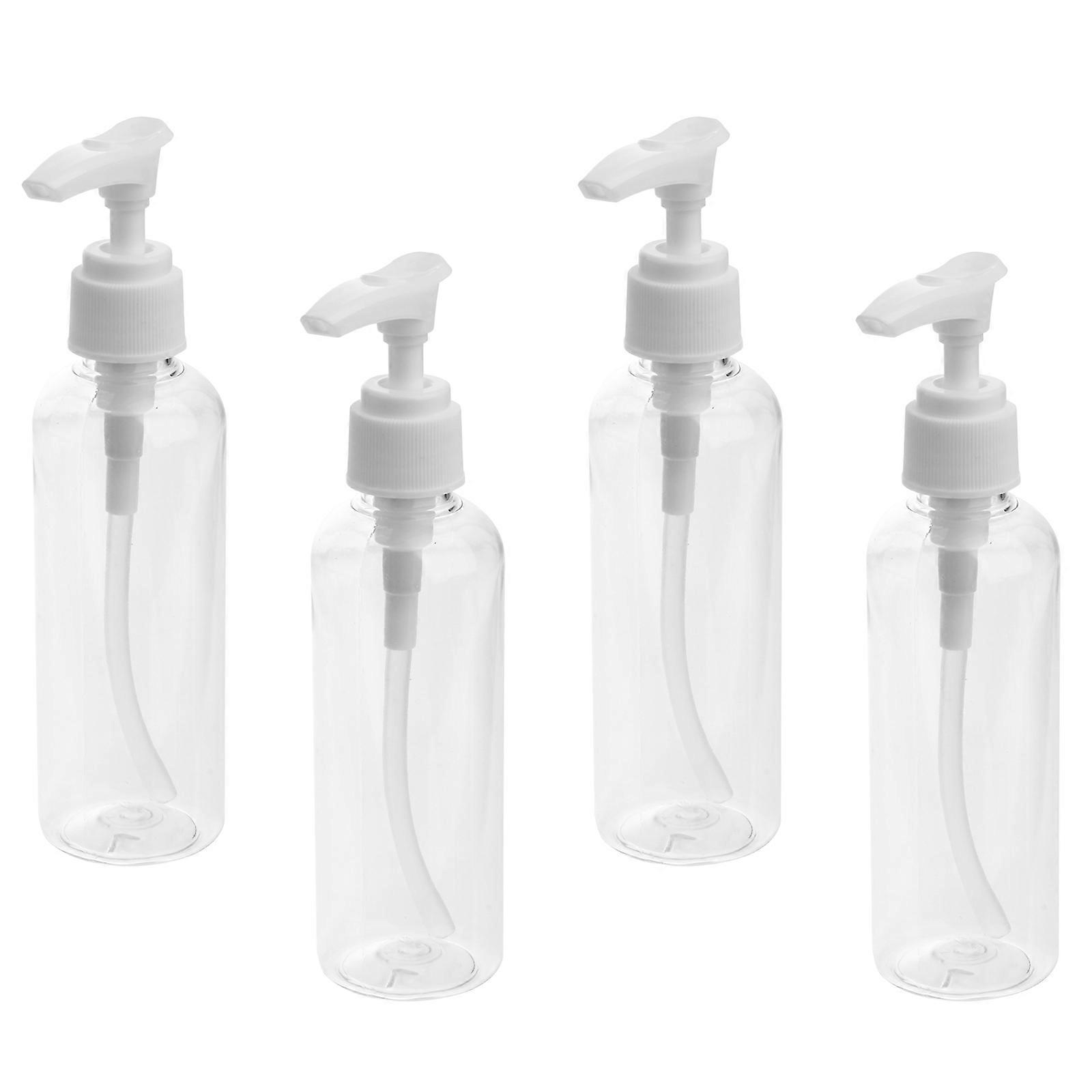 Portable Shampoo Dispenser with Pump for Travel and Home Use Made of Durable PET PP Material White 100ml