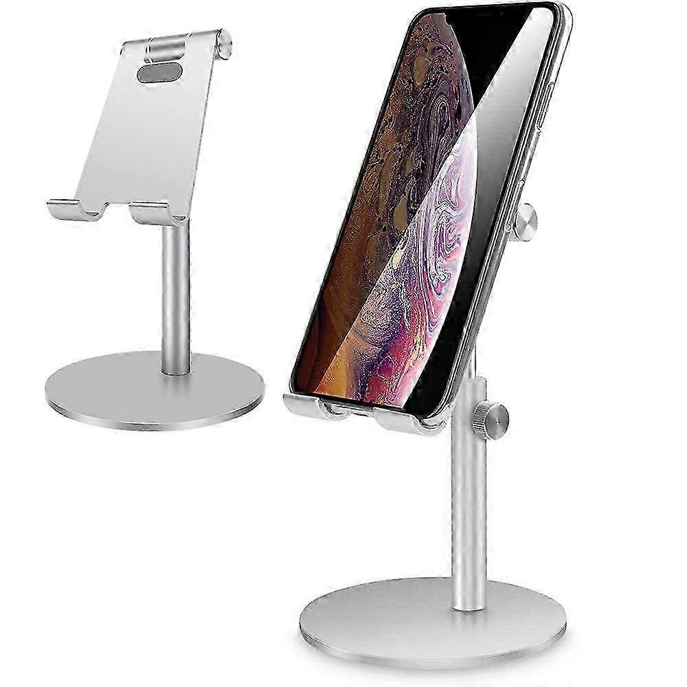 Adjustable Multi-Angle Aluminum Tablet & Phone Stand - Versatile Holder for iPad, iPhone, and Tablets for Desk Use & Viewing Convenience