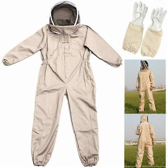 Beekeeping Suit with Anti Bee Gloves Protection L