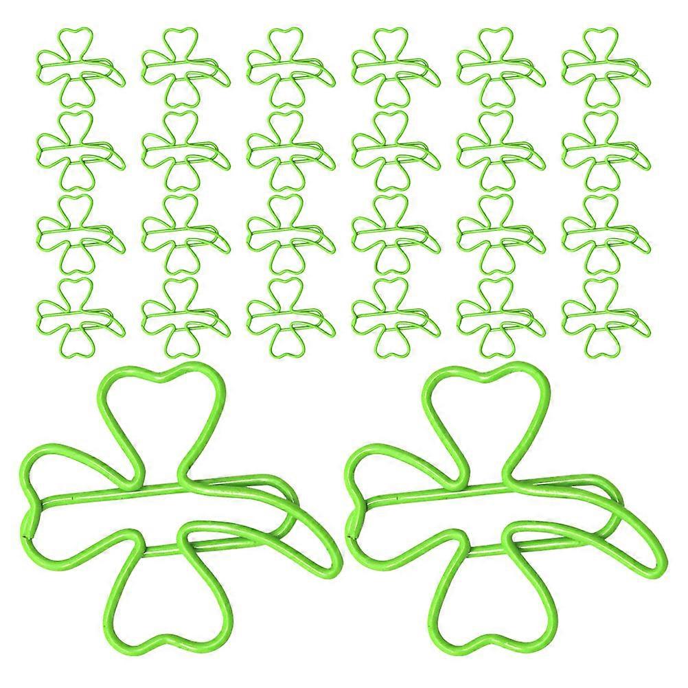 Fun Paper Clips Shaped Small Metal Office Document Clips For Students Teachers Office Workers Green 40Pcs