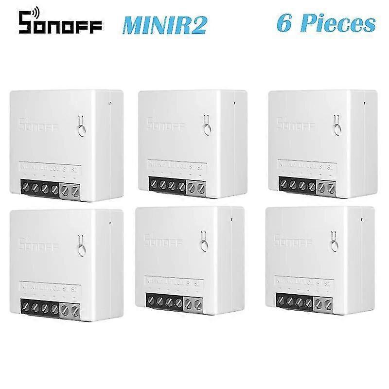 1-10pcs Sonoff Mini R2 Wifi Smart Switch Smart Home Remote 2-way Control Timer Wireless Diy Switch Ewelink App Voice Interruptor