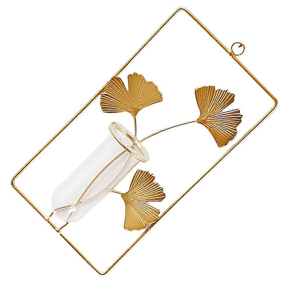 Rectangular Wall Decor Planting Vase For Homeowners 30X15CM Golden 1Set