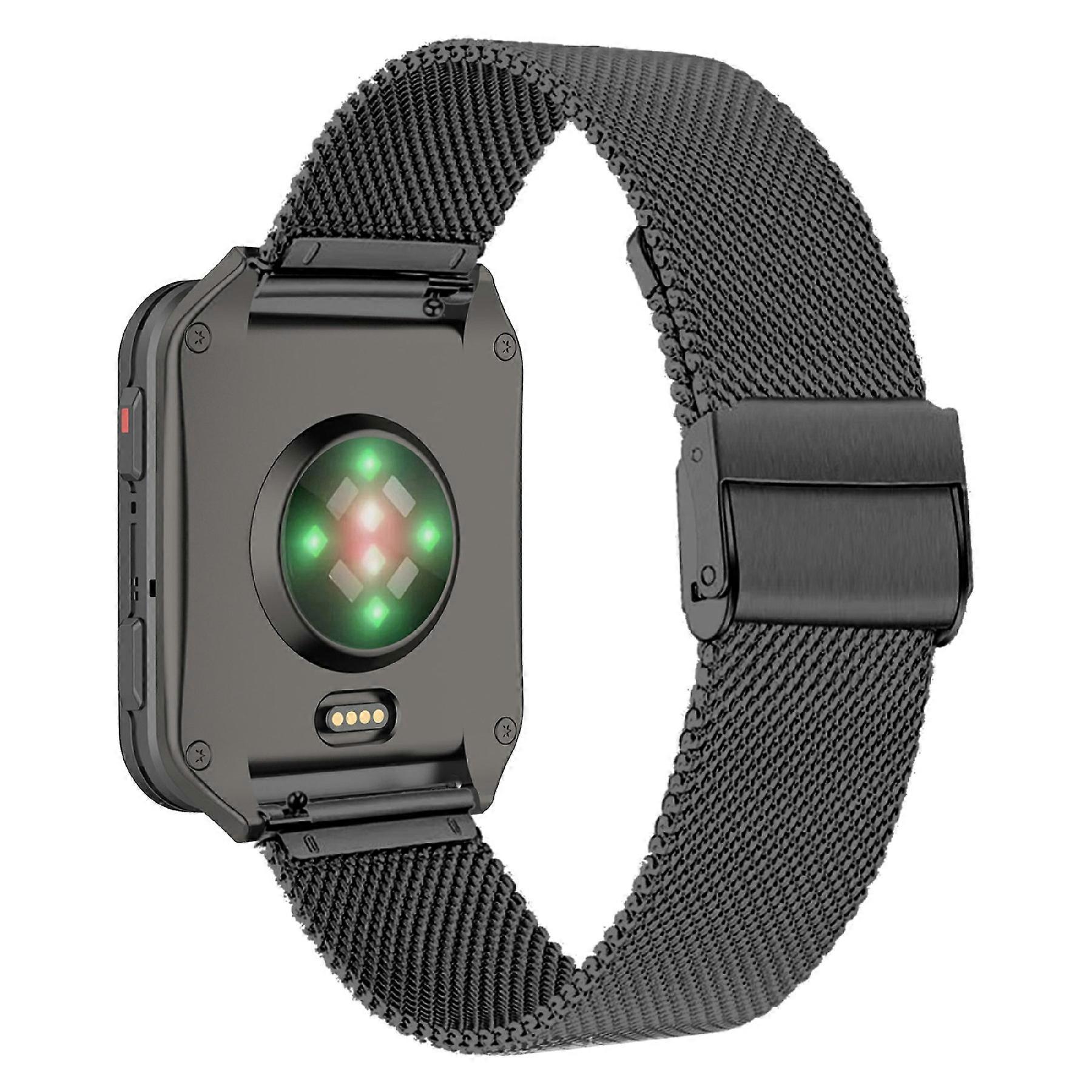 Garmin Venu X1 óraszíjhoz Milanese rozsdamentes acél szíj csattal fekete