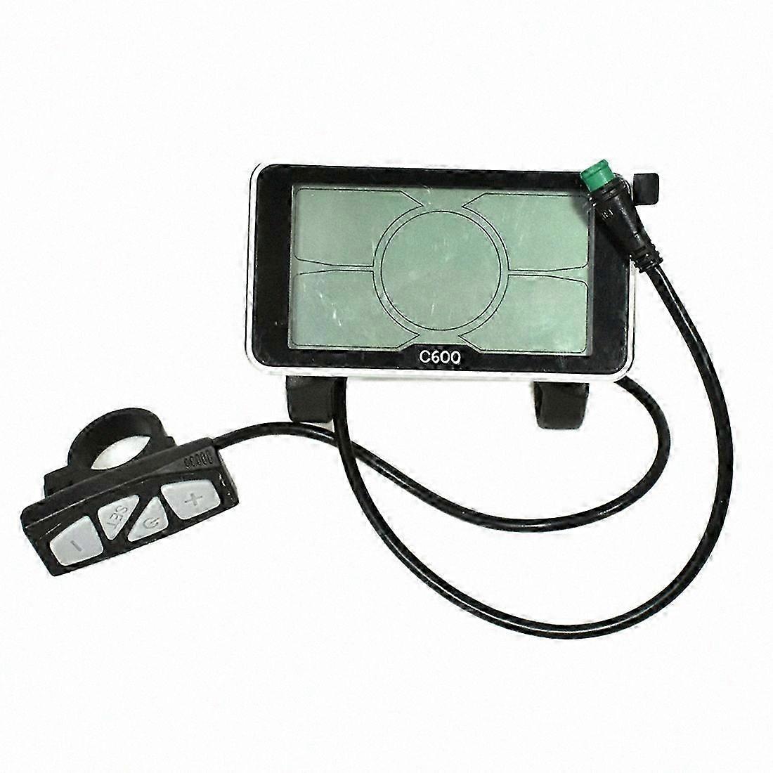 48V LCD Electric Bicycle Display with 4 Inch Screen and Waterproof Connection for C600 Models