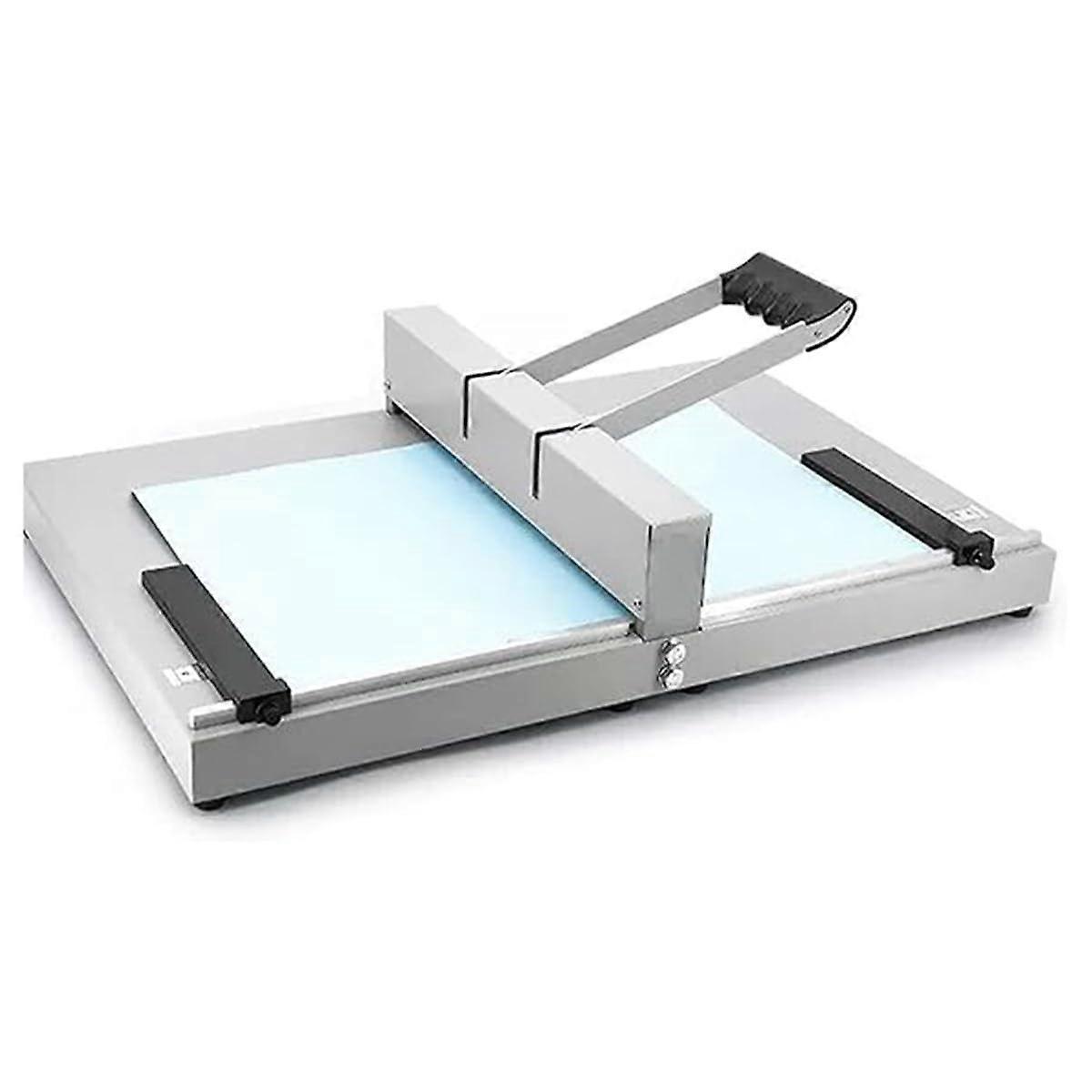 Manual crimping paper folding machine with positioning ruler, durable for greeting cards, brochures, photo paper c450