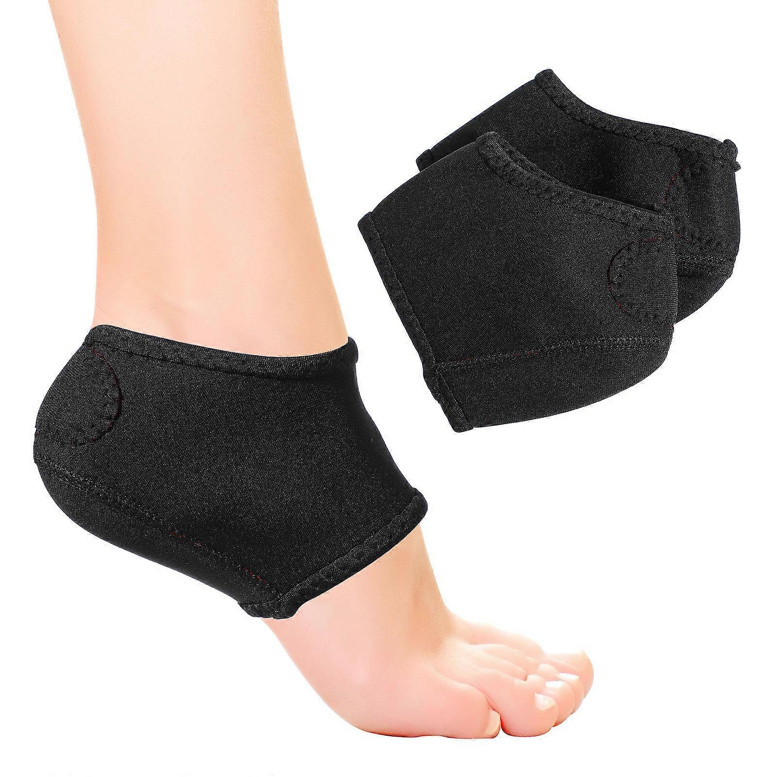 1 Pair Heel Support Socks for Plantar and Arch Relief with Cushion in