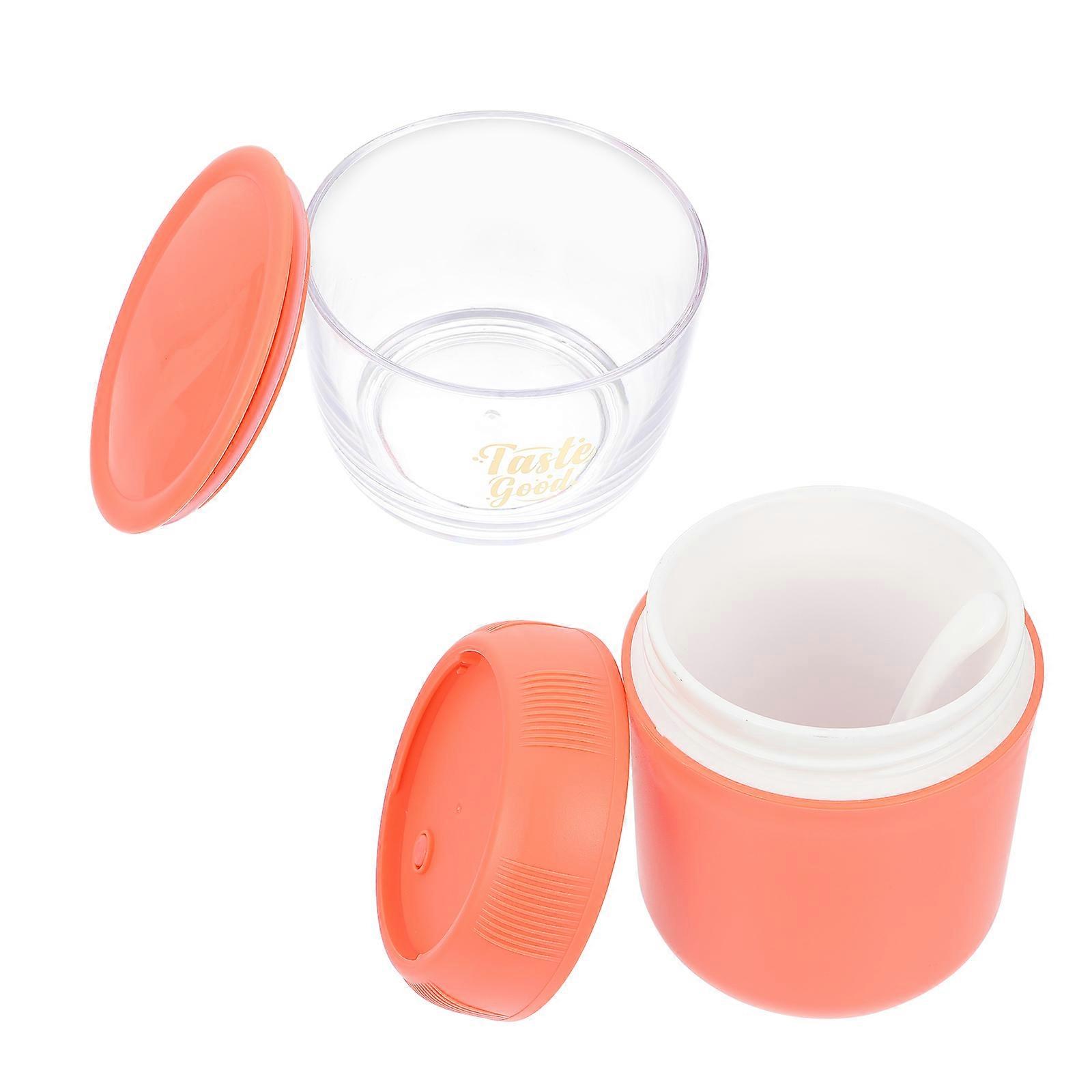 Breakfast Containers For Kids With Easy Opening Functionality Round Design 18.5X10X10CM Safe Material And 1 Set