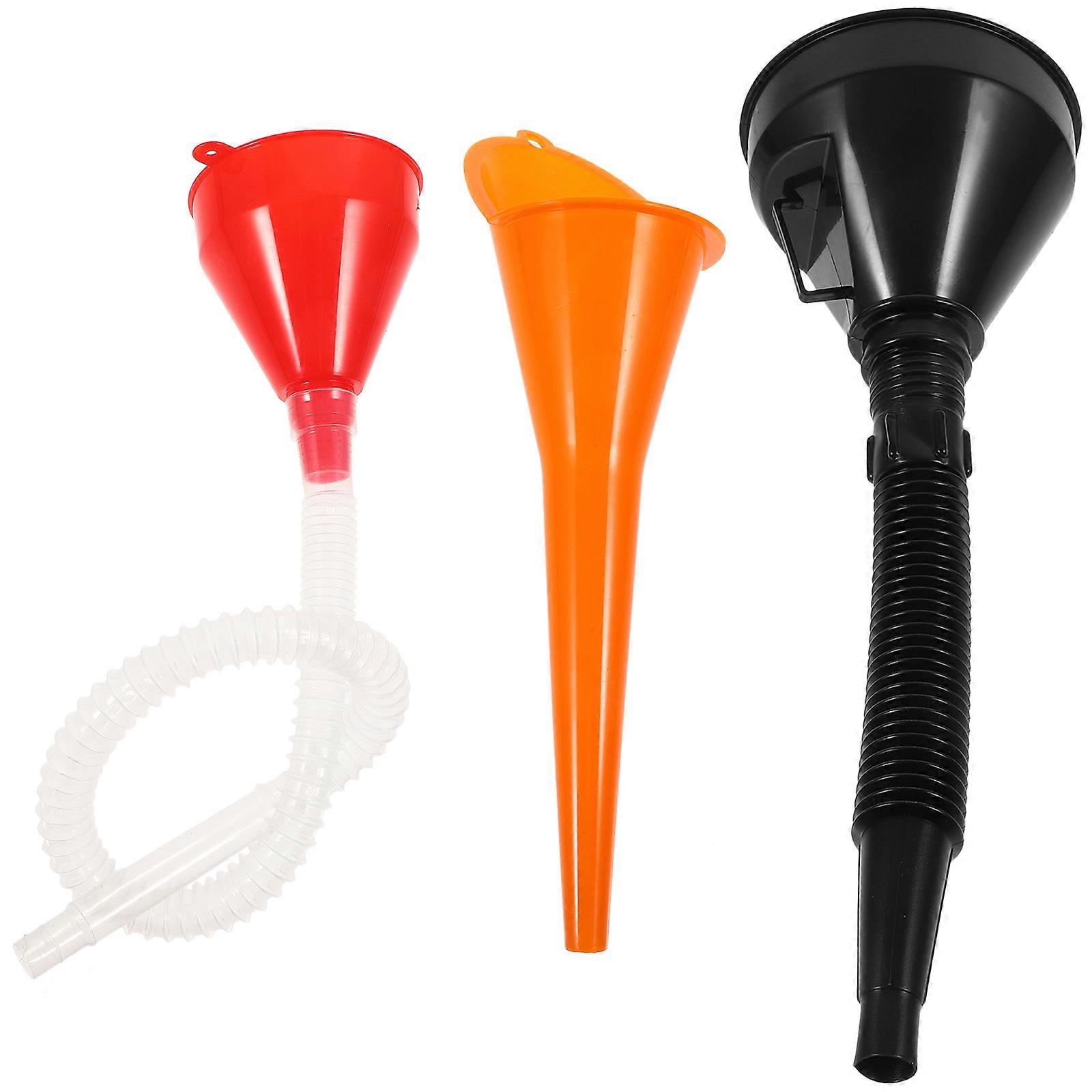 Capless Gas Tank Funnel 1 Set With Hose For Vehicles In Emergencies Multi-Diameter Design Refueling Essential Tool