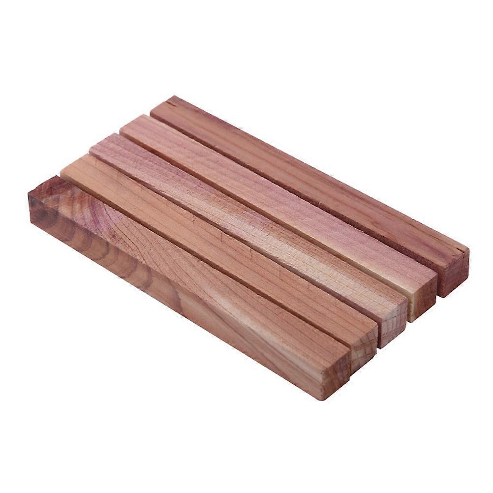 Cedar Planks For Closets 5 Pcs Natural Wood Long Strip Closet Maintenance 10 X 1 X 1 Cm