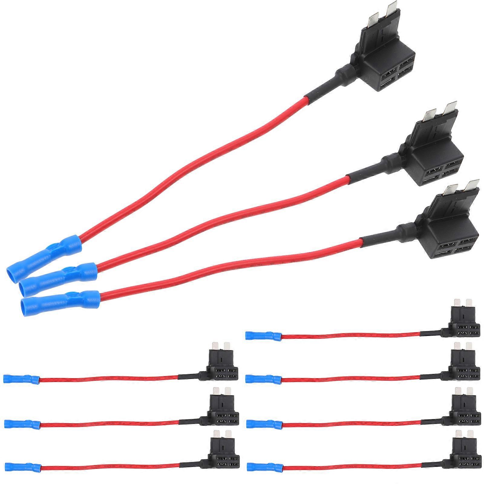 MultiUse Car Inline Fuse Holder Kit with 16Gauge Wire for Vehicles including Car Van Mobile Home and Caravan