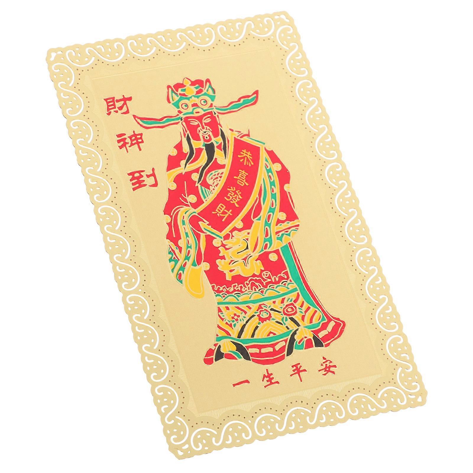 Chinese New Year Card Luck Card Office Use Protection 1Pack