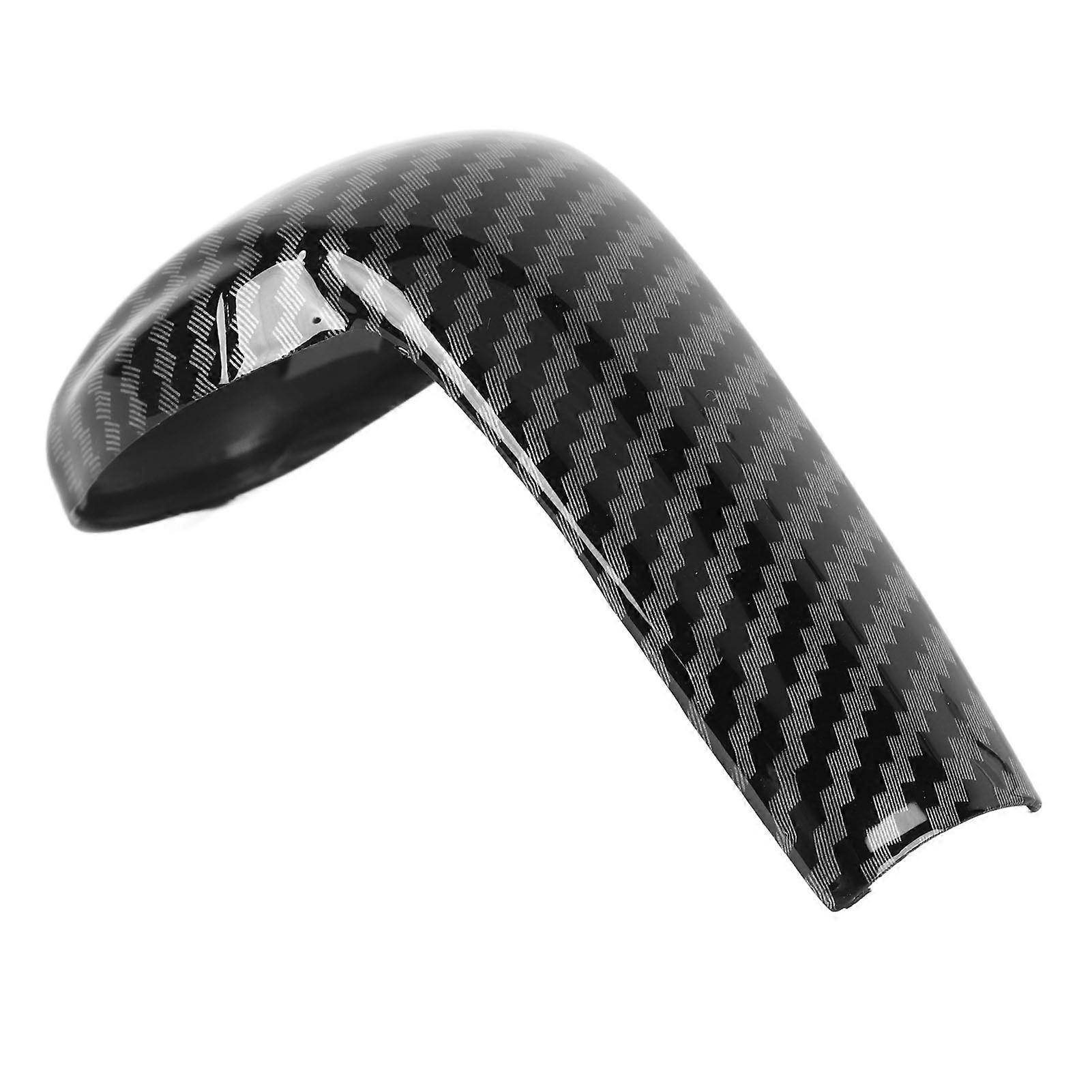 Gear Shift Knob Trim Carbon Fiber Grain Scratch Free Replacement for Mazda CX‑3 CX‑5 CX‑9 