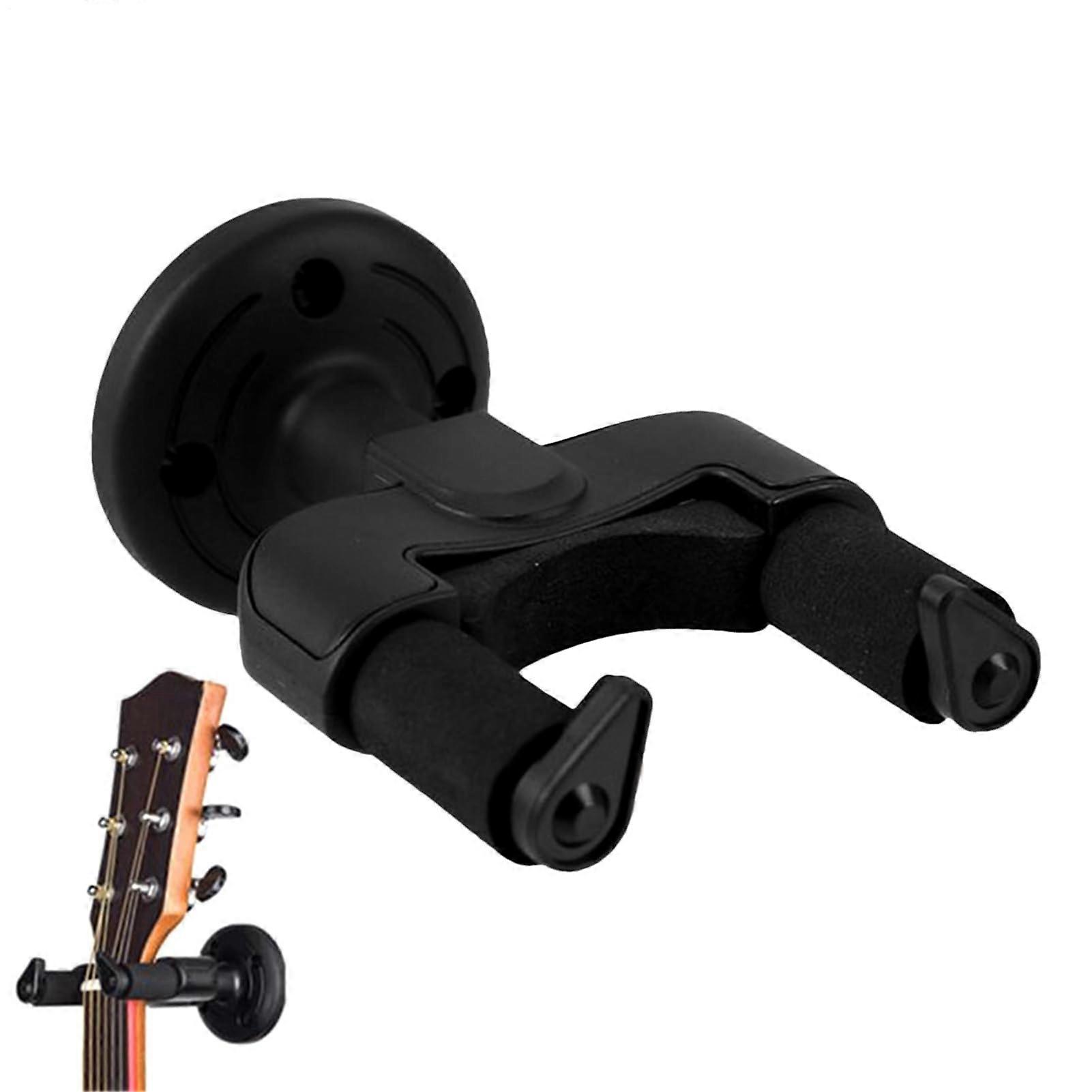 Wall guitar holder Wall mount for guitars and basses, spacesaving storage for musical instruments, home studio, music room, bedroom.