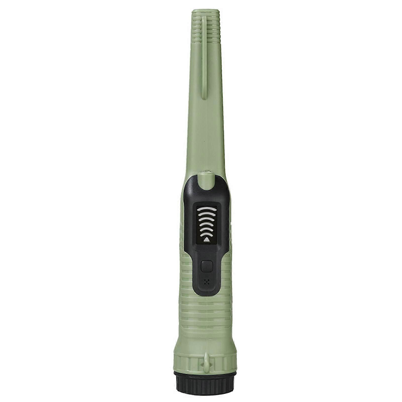 Metal Detector Pinpointer IP68 Waterproof Handheld Wand for Precise Treasure Hunting, Belt Clip Accessory, Green