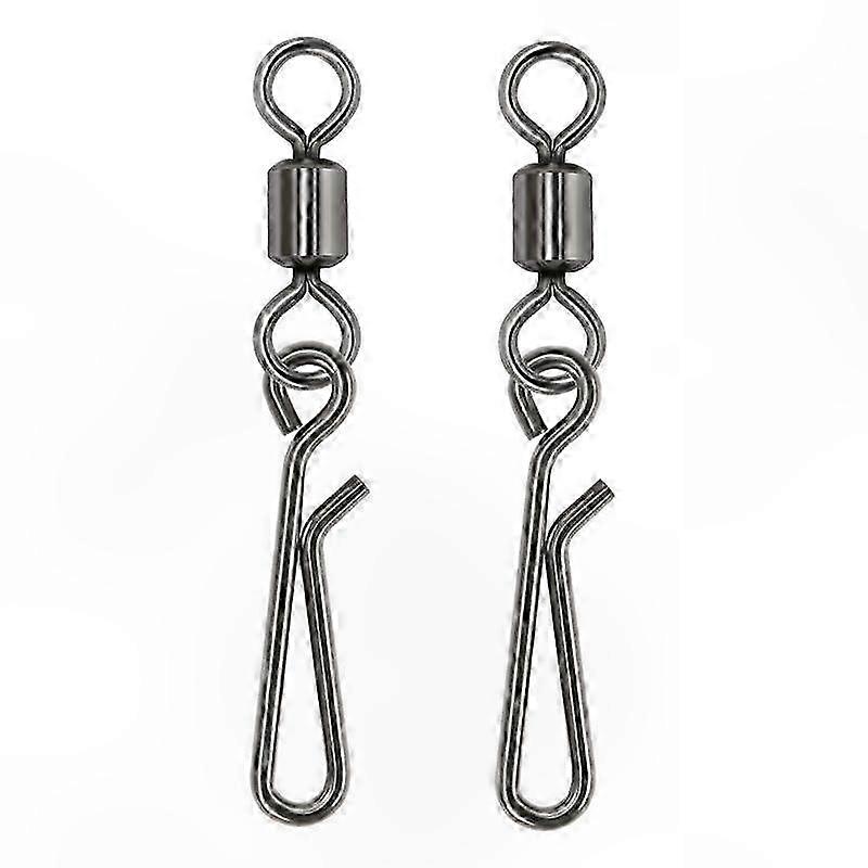 Fishing Line Swivels and Snap Connectors Size 2#-10# 100 Pieces