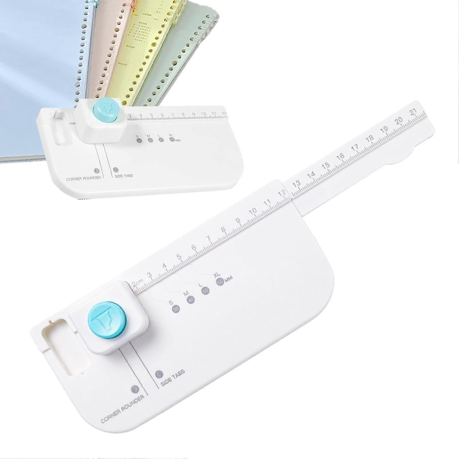 Paper punch Card punch for file labels, label cutter, creates 4 label sizes, punch card for scrapbooking, inserts p