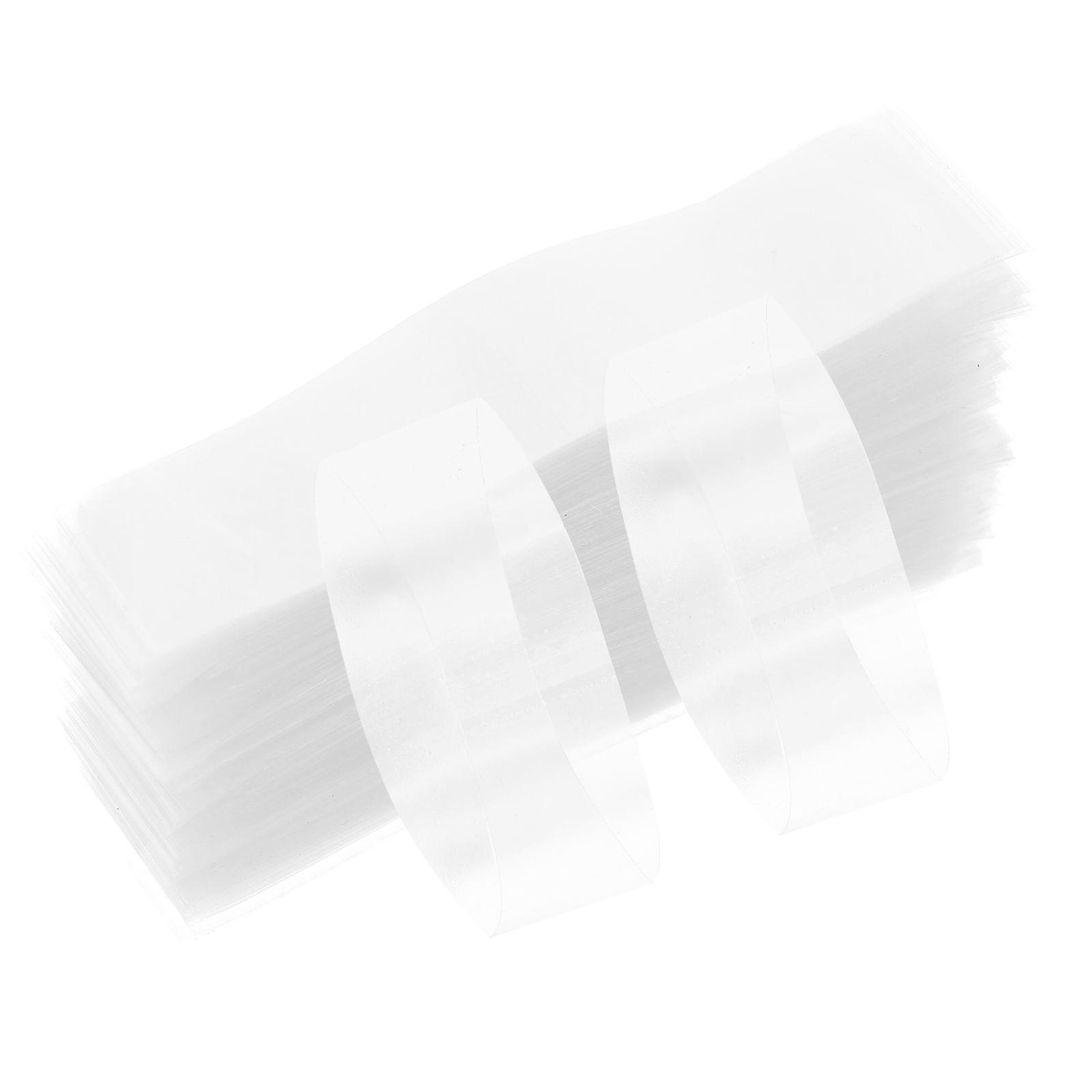 1000pcs Heat Shrinkable Film For Bottle Sealing Easy Tear Two Ends Open Plastic Wrap For Packing And Sealing Clear Shrink Wrap Tubing For Bottles