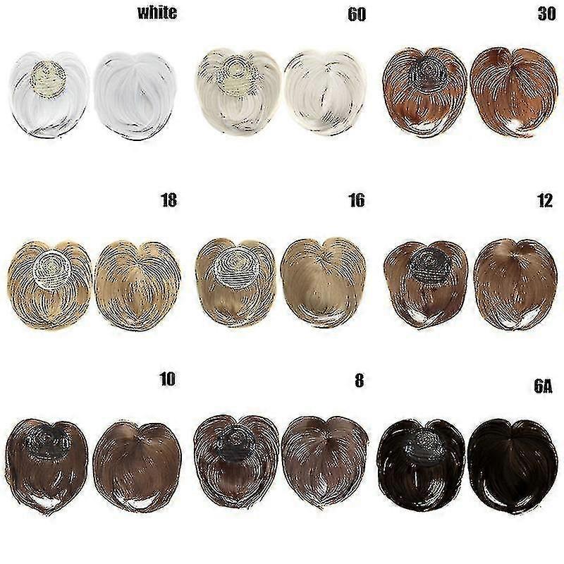 Clip-on Hair Topper Värmebeständig Fiber Extension Peruk Hårstycke För Kvinnor F