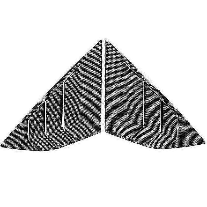 Carbon Fiber Color Rear Side Vent Quarter Window Louver Shutter Cover for Focus MK3 Hatchback 2012-2018
