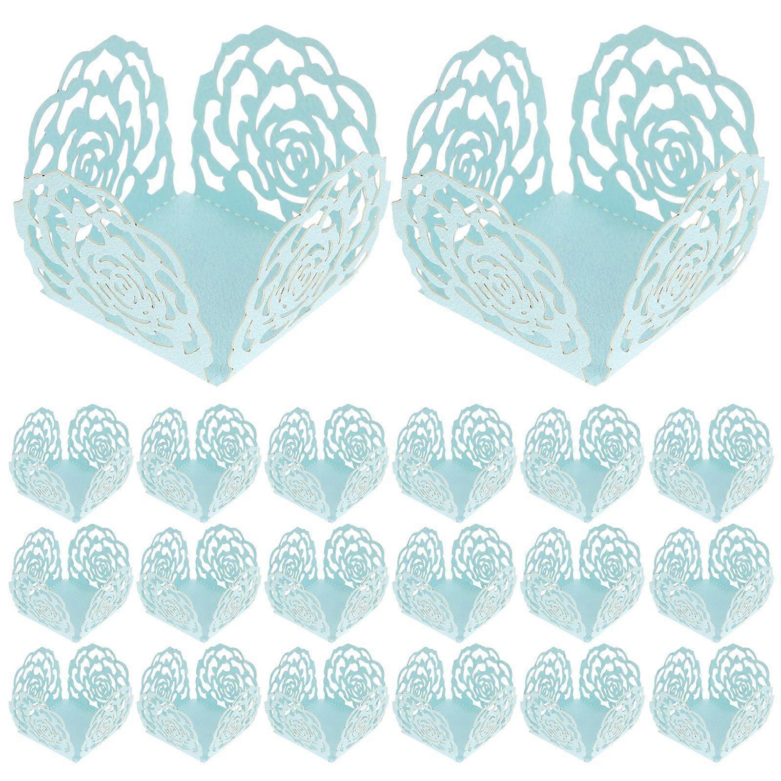 50pcs Chocolate Paper Wrappers Chocolate Candy Cups Metallic Truffle Wrappers Candy Cases