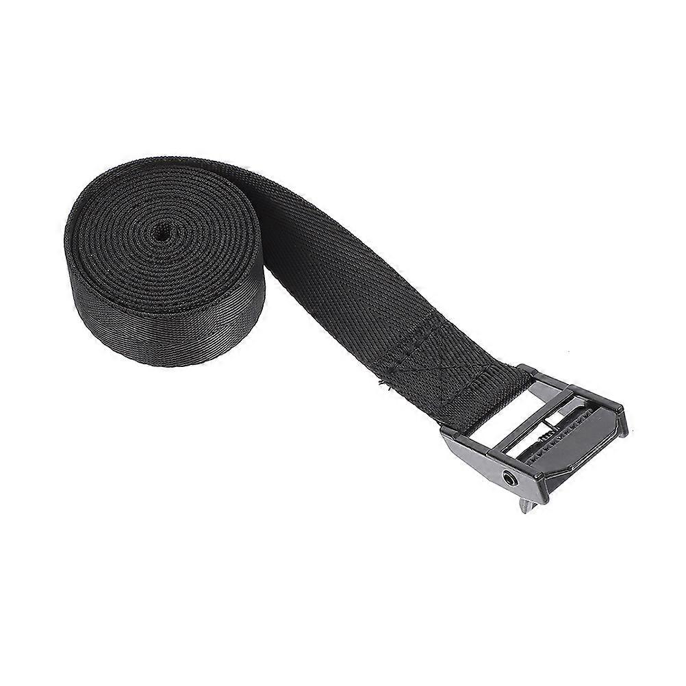 Cargo Securing Tie Down Strap Heavy Duty Lashing Strap for Trailer Black Nylon 1Set