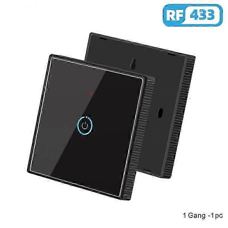 RF 433Mhz Wireless Radio Frequency Switch 1/2/3 Gang Touch Switch Remote Control