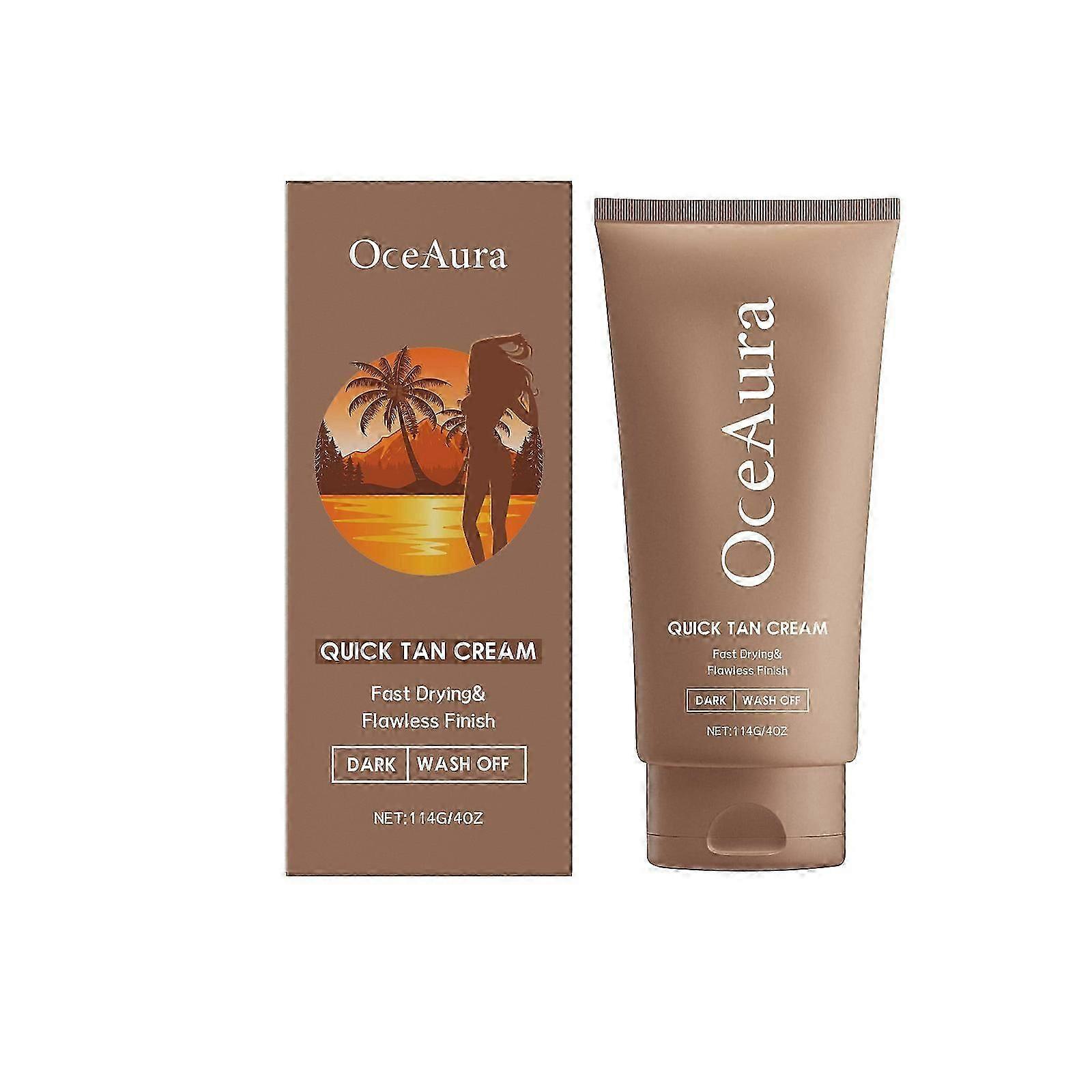 Crème anti-bronzage douce OceAura, crème anti-bronzage douce pour l’extérieur de l’été, douce et brillante pour le visage et le corps