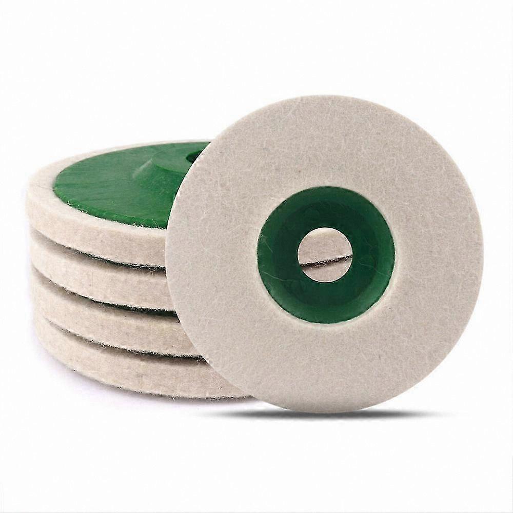 5-Pack Felt Polishing Pads for 125mm 5" Angle Grinders