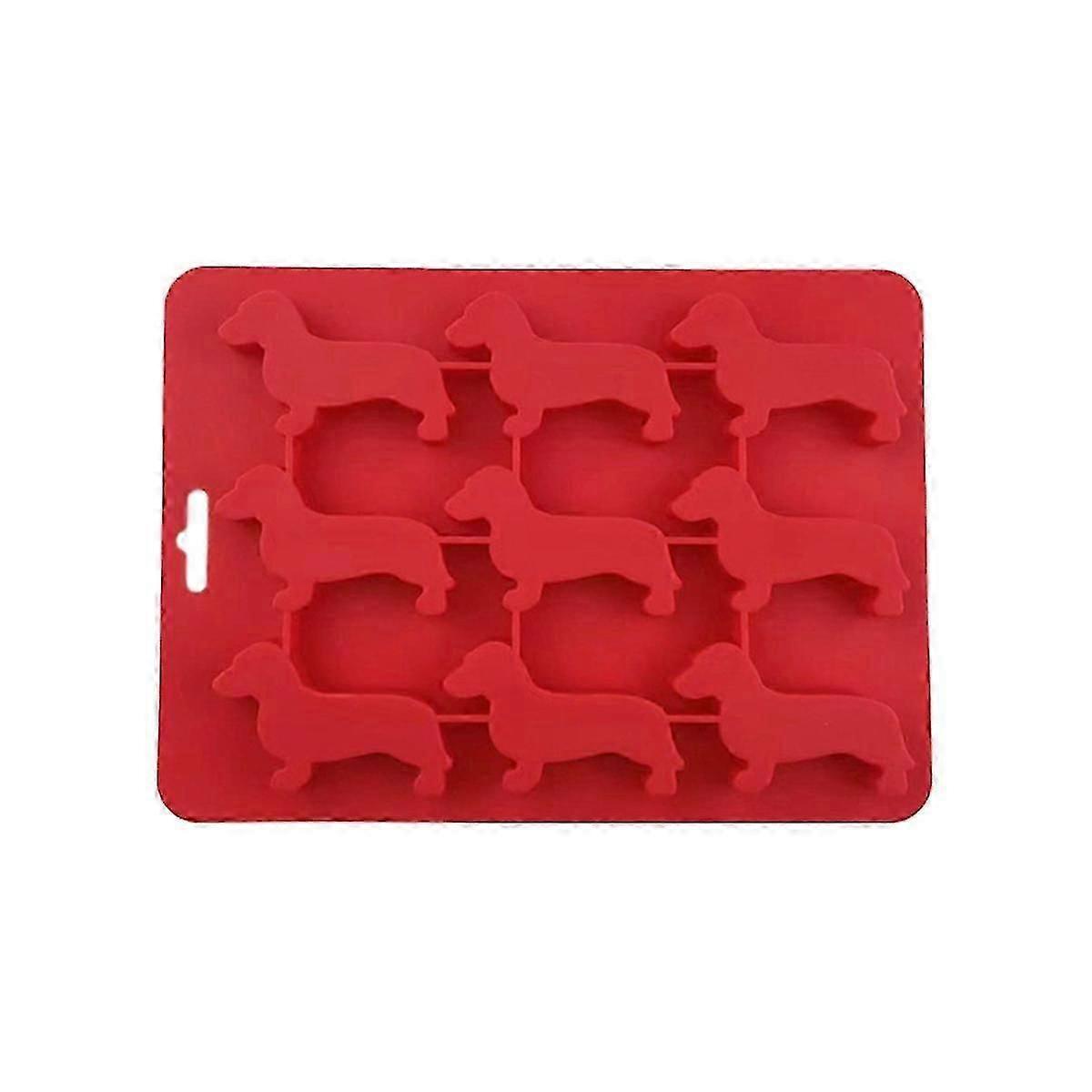 Silicone Dachshund Puppy Shaped Mold - DIY Ice Cube, Chocolate, Cookie Trayed