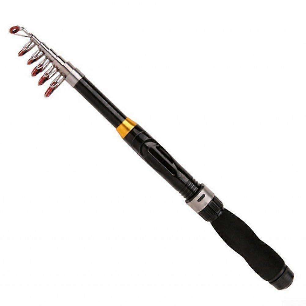 Portable Sea and Ice Fishing Solution 25cm Short Section Fiberglass Rod With Grip Handle 1.5 Inch