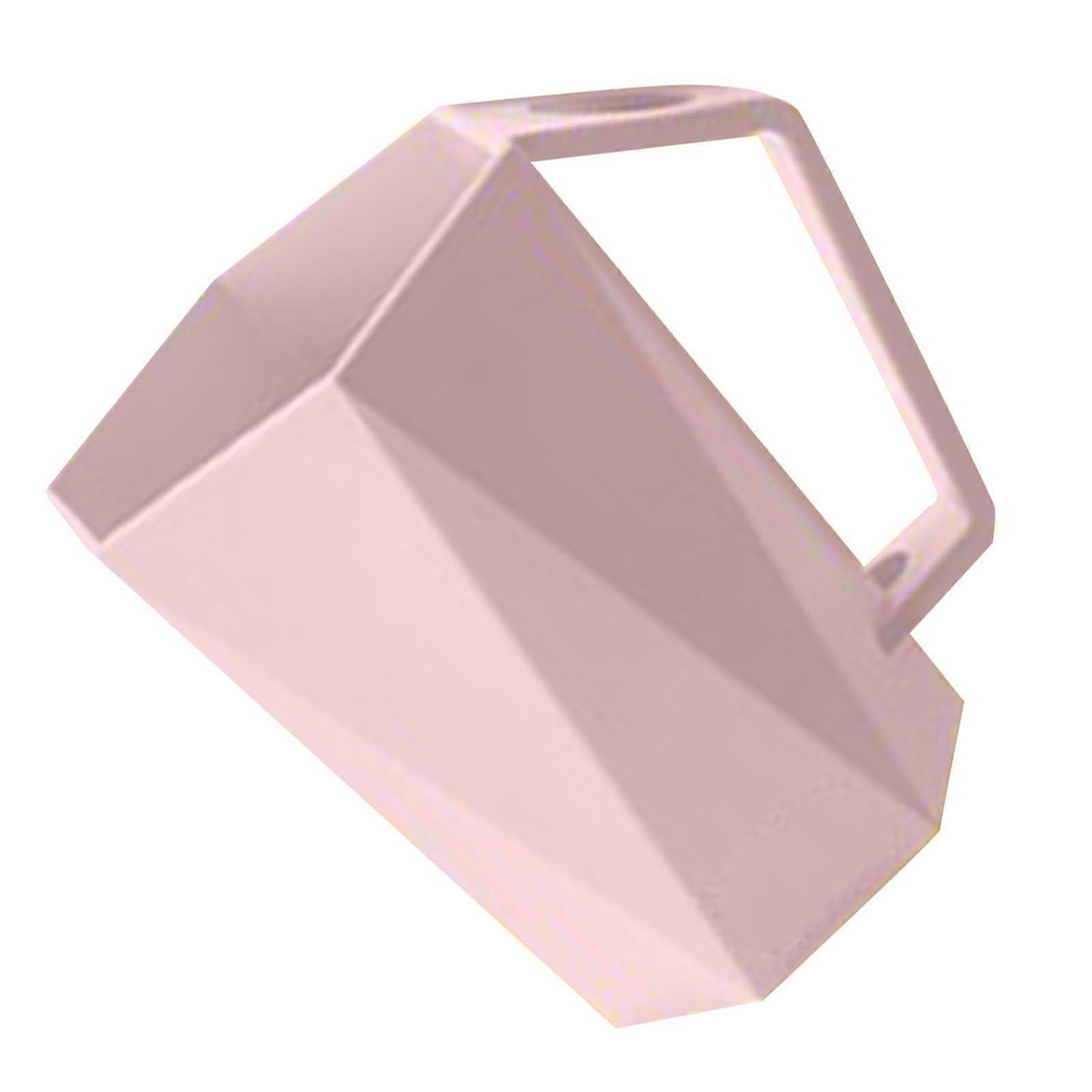 Geometric Pink Hexagonal Toothbrush Holder Reusable Plastic Cup