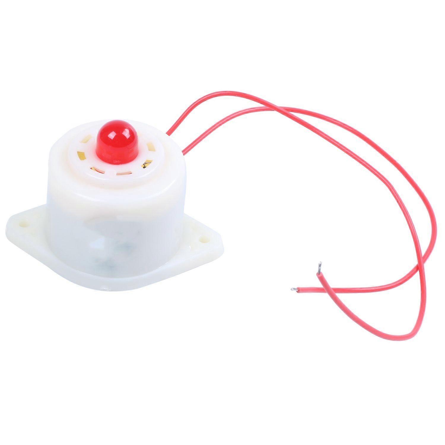 -3 AC220 V Clignotant LED industriel rouge, sirène d'alarme, buzzer 100 dB, blanc