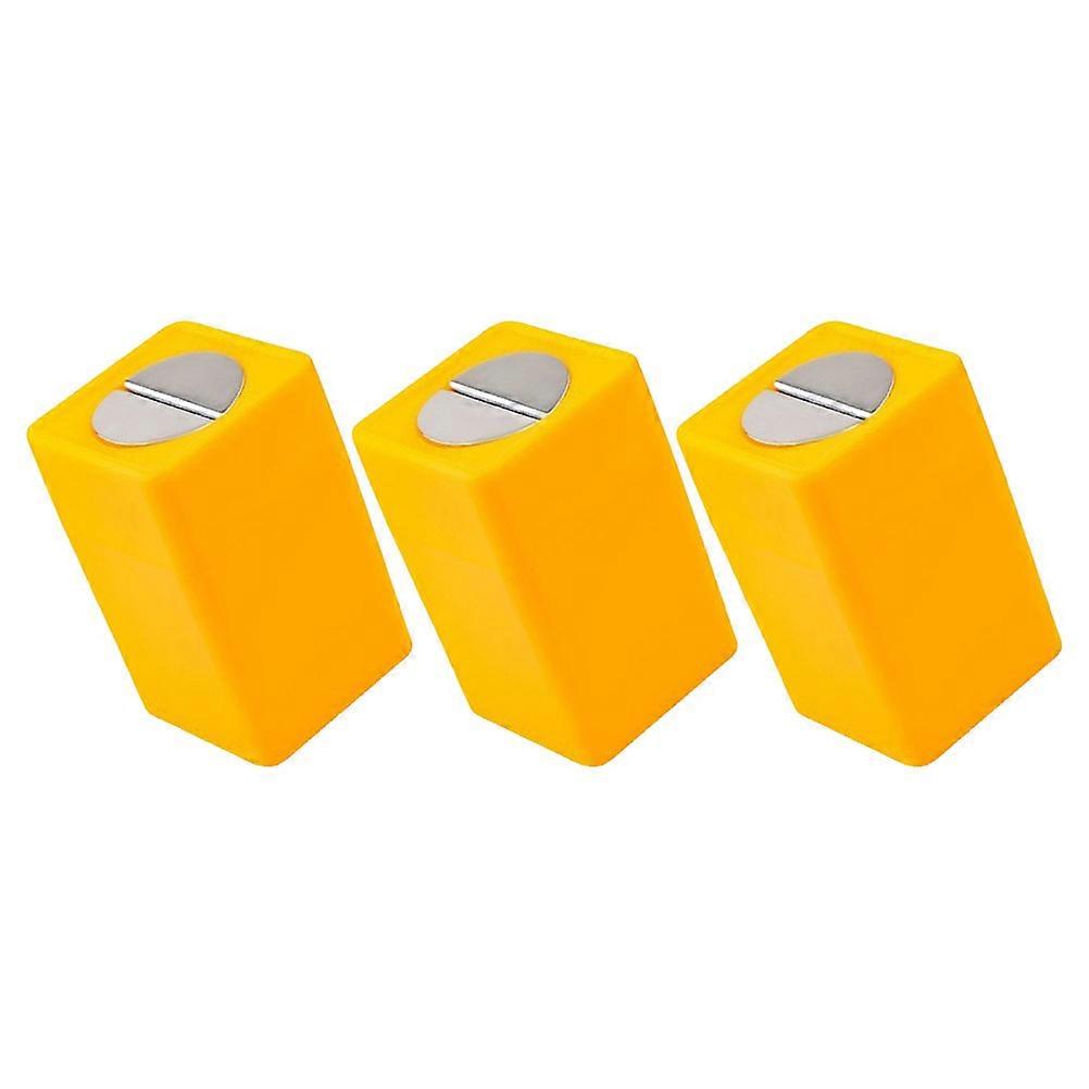Portable Disposal Container for Safe Storage Use Made of ABS Yellow Color Fits Various 3Pcs
