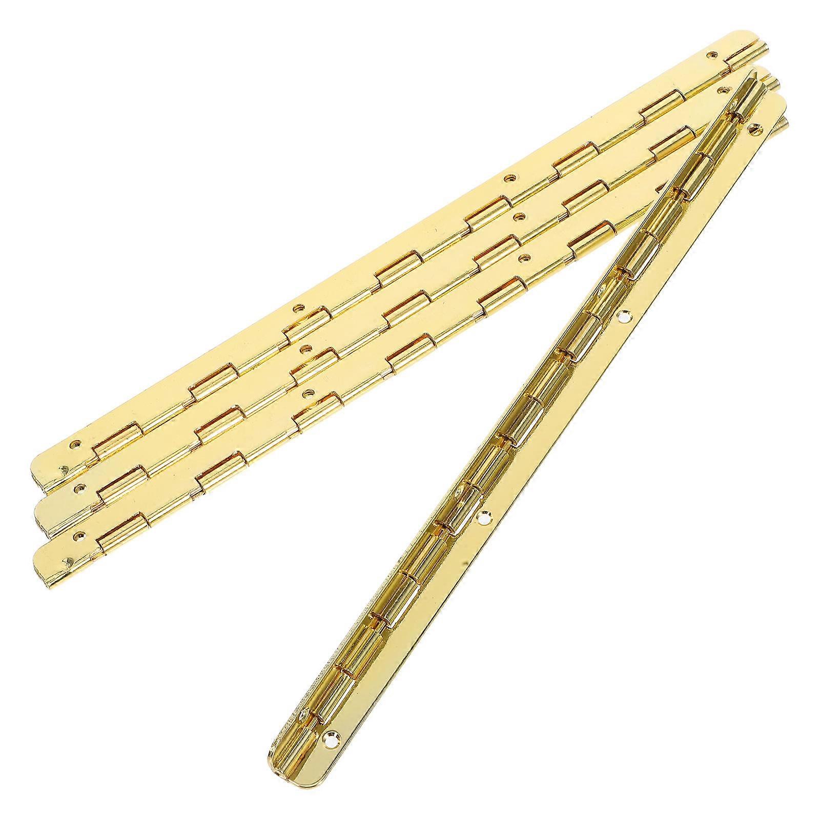 WORGEOUS 4pcs Small Crafts Hinges for Wooden Box Metal Jewelry Case Long and Packing Box Hinges Suitable for Small Jewelry Boxes