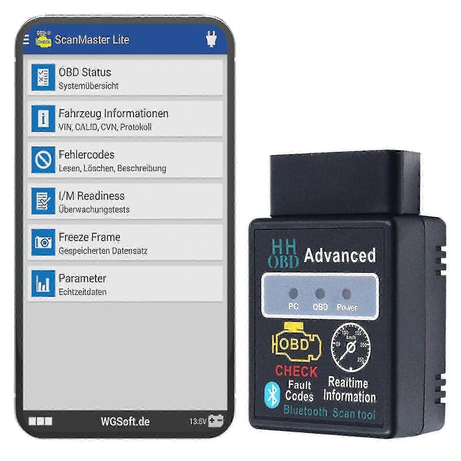 Obd2 Diagnostic Device Bluetooth Error Reader Automatically Scans Car Diagnosis(65%off)_cde13