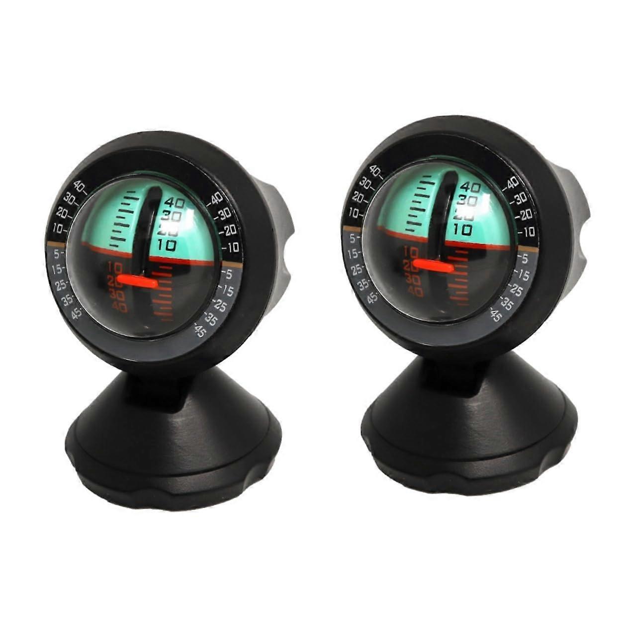 Car Level Indicator 2pcs Digital Inclinometer Slope Level Tool for Vehicles, Accurate Measurement, Compact Design