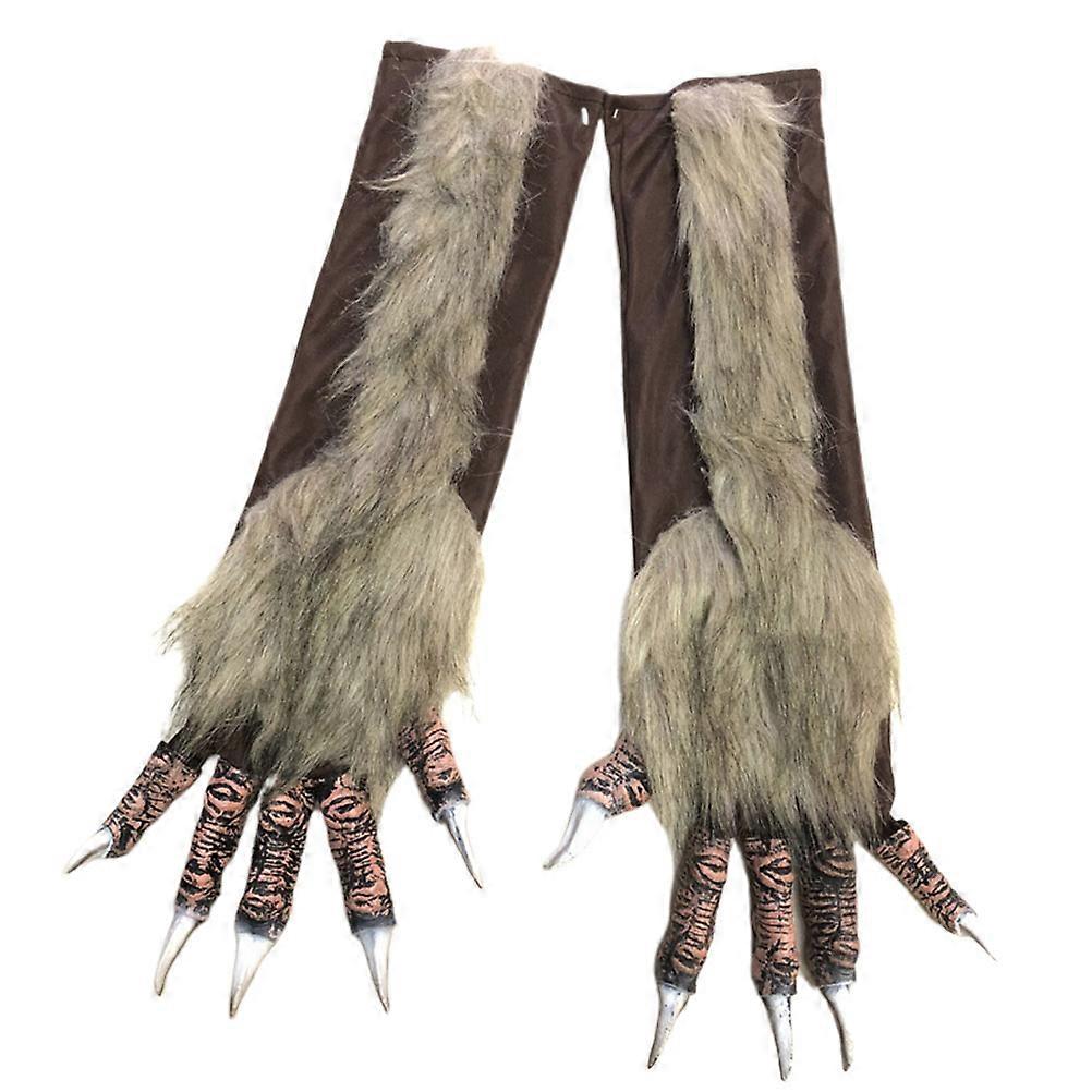 Wolf Mitten Simulation Gloves for 1Pair Party Decoration
