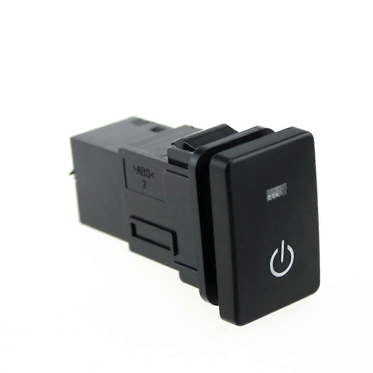 12V Car Makeup Combo Plate Set with Push Button Switch Belt Black ABS Material for 15cm