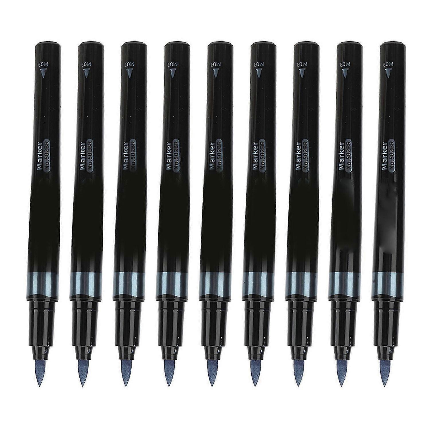 2025 Latest Model 10Pcs Metallic Paint Pens Strong Coverage Smoothing Writing