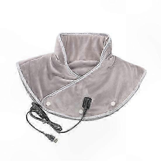 Rechargeable Heated Wrap for Neck and Back Double-Sided Plush Cordless Heating Pad Portable Shoulder Therapy Warmth Solution
