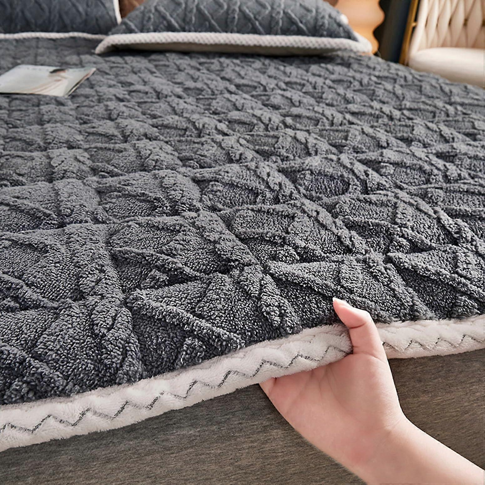 Japanese Roll Mat Foldable Thickened Futon Mattress 120x200cm Light Gray Portable Roll Up Tatami Futon