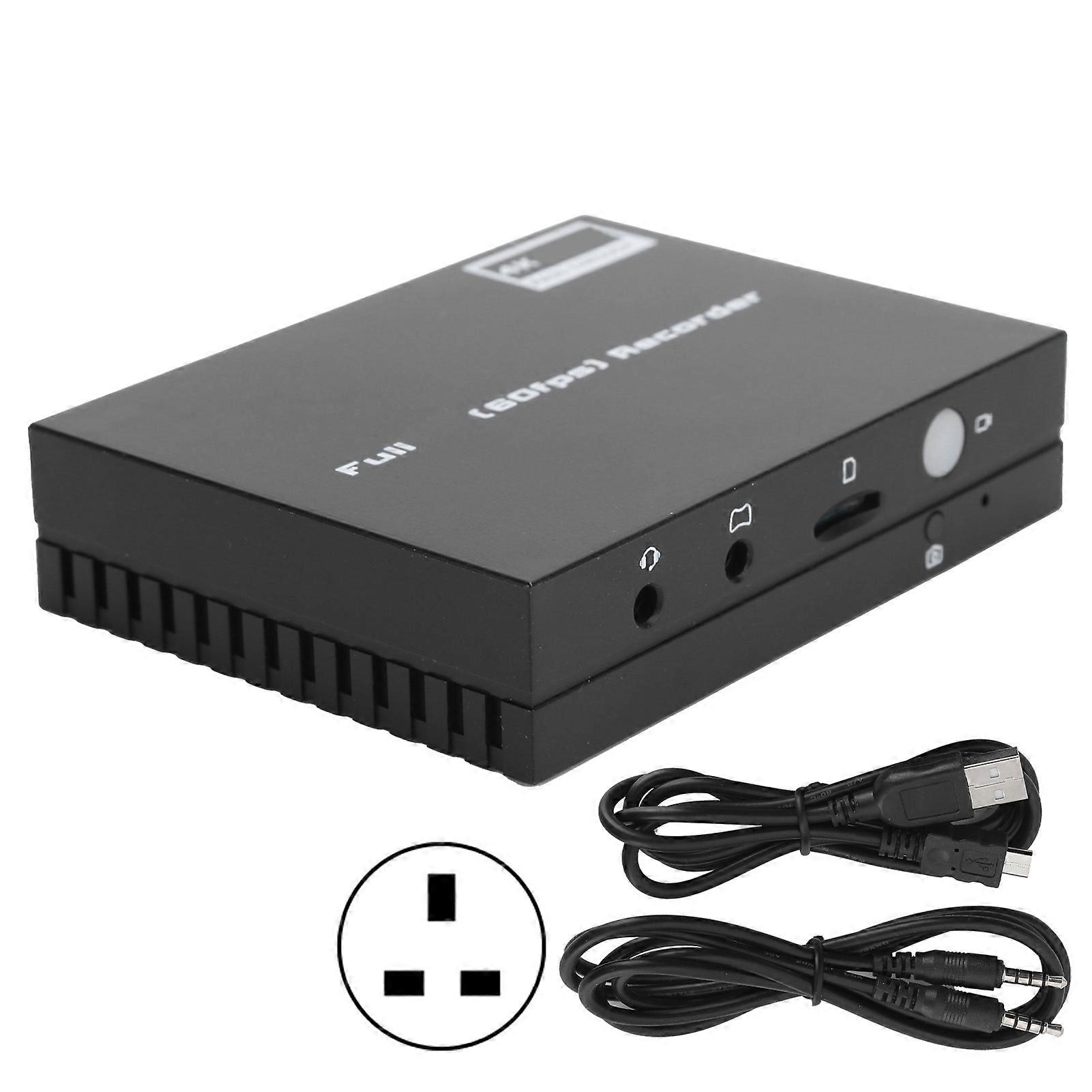 EC274 Video Capture Box - 4K60 Pass-Through, 1080P 60FPS Recording, HDR, UK Plug