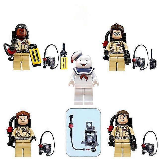 Ghostbusters Doll Gift Home Diy Building Block Toy Action Figure