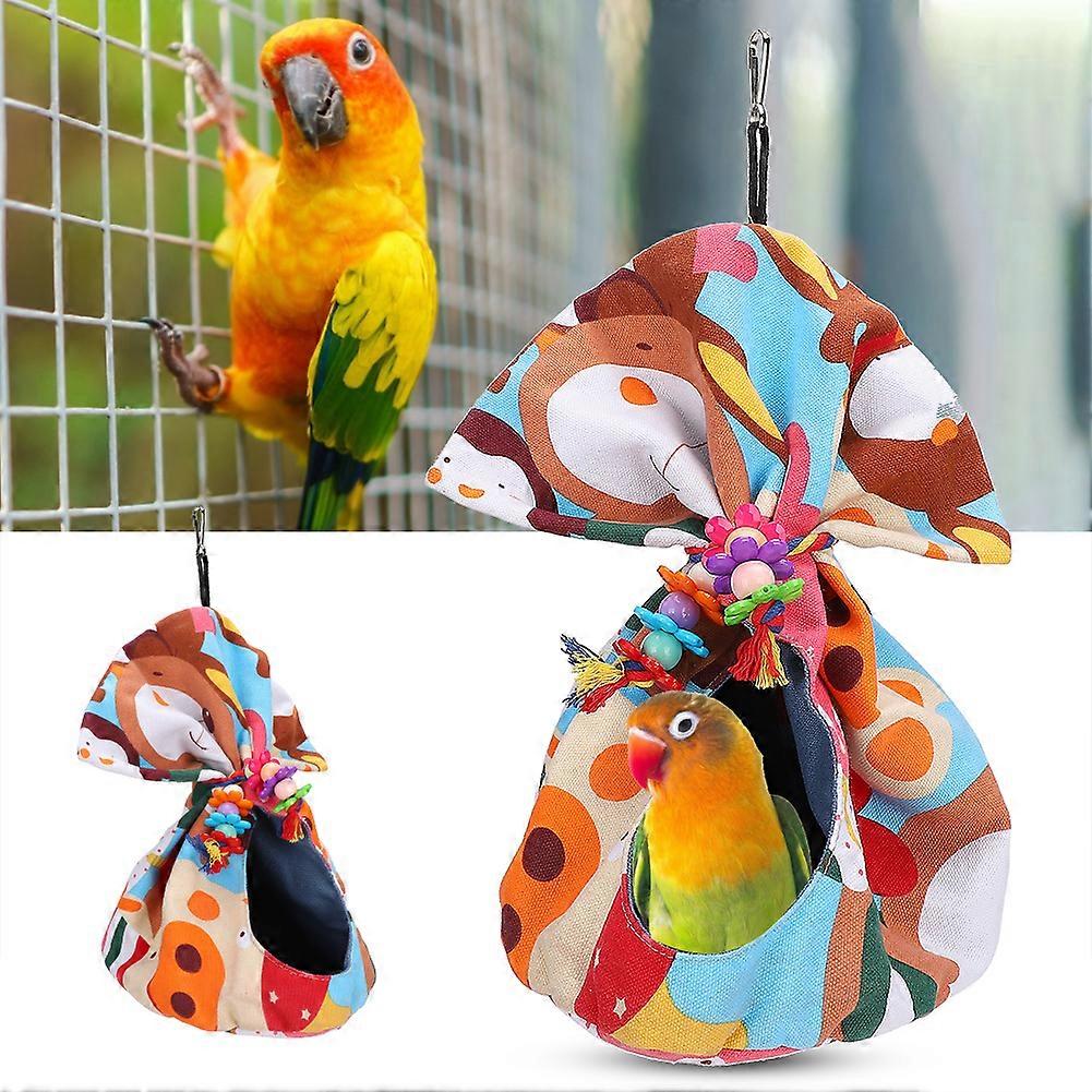 Mini Canvas Bird Hammock Pocket Nest for Small & Large Parrots L