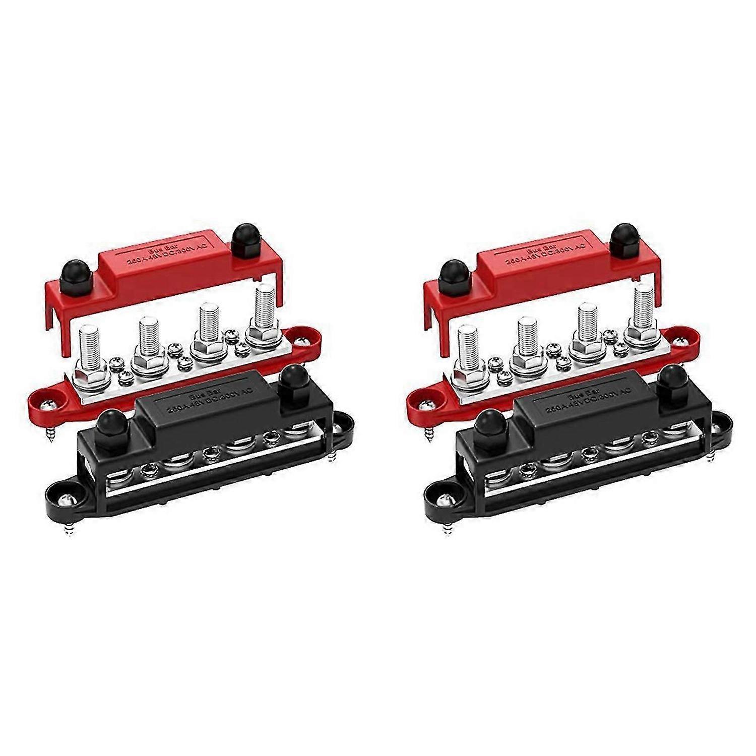 250A 12V Bus Bar Battery Power Distribution Block Car Audio