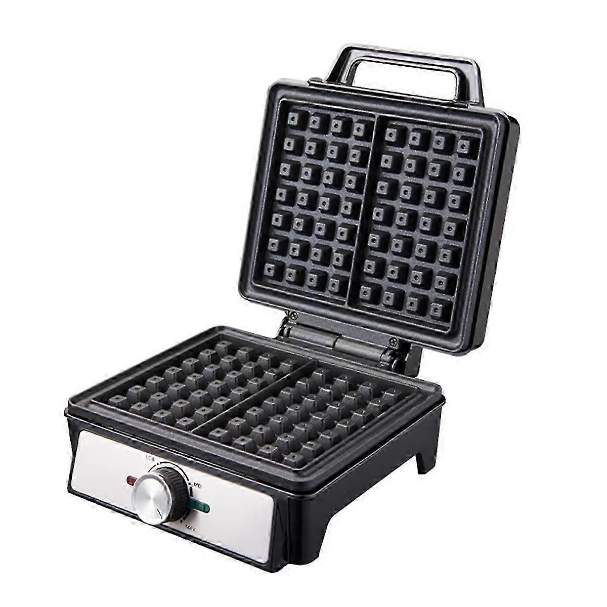 WaffleMaker Single Plate Two-Slice Bread Maker,Double-Sided Heating,Non-Stick Design,Suitable for F